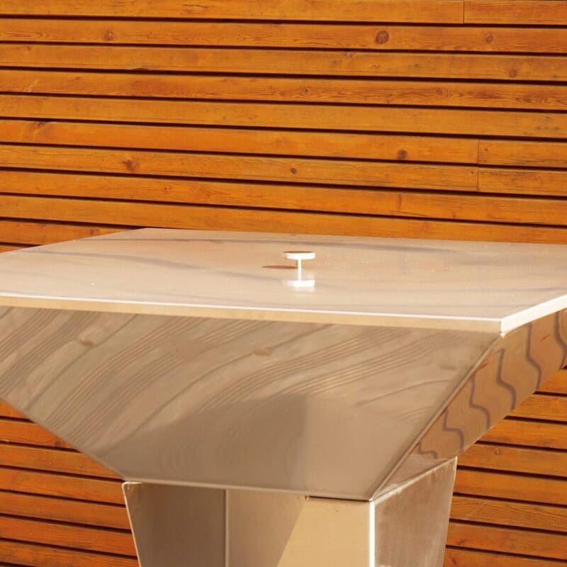 Couvercle plancha feu de bois